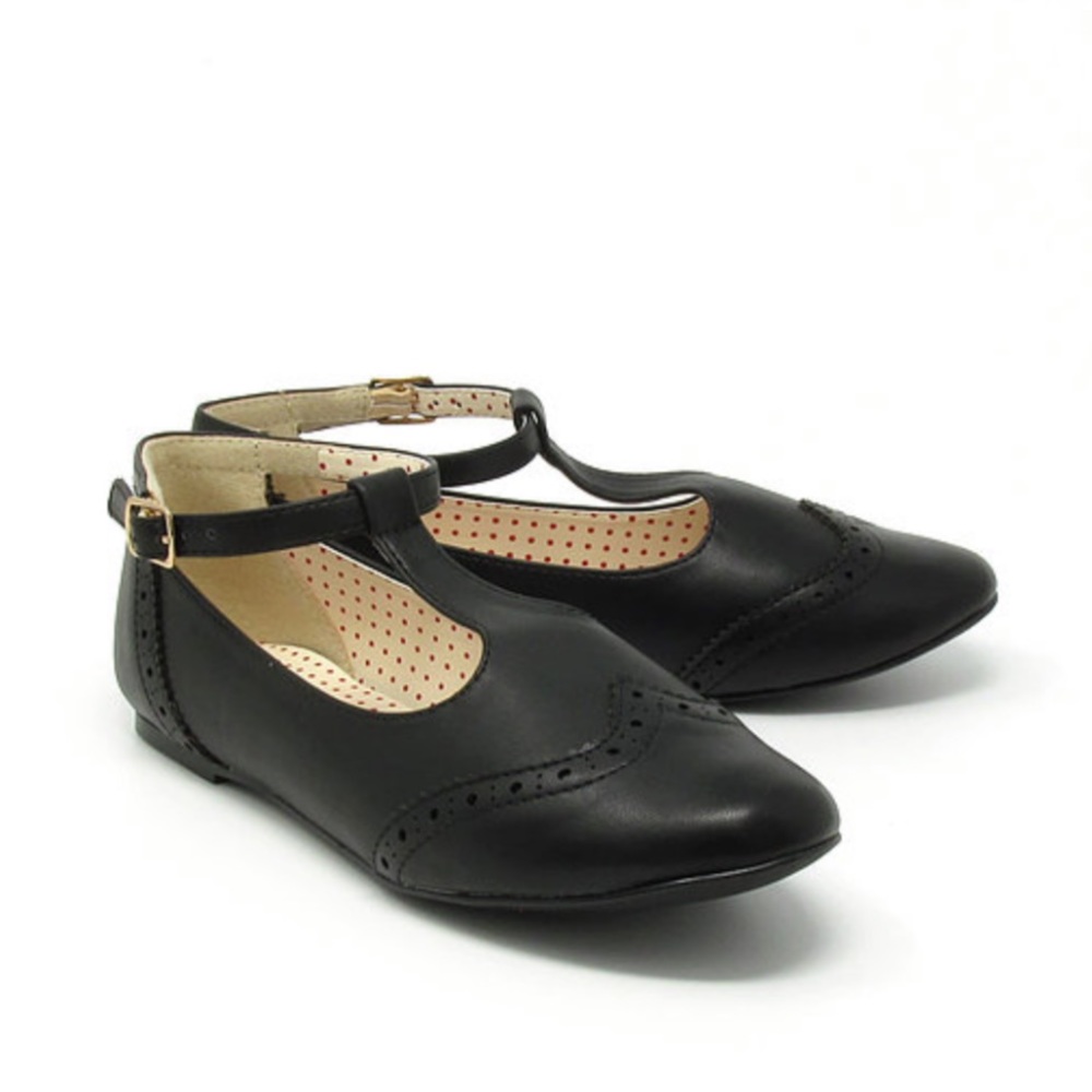 Bait Footwear  “Emma” T Strap Spectator Flat